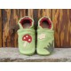Chaussons automne vert pomme